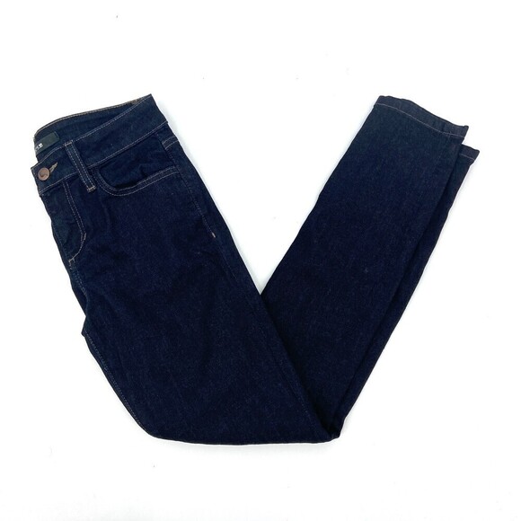 JOE'S JEANS Mid Rise Dark Wash Skinny Ankle Denim Blue Jeans Size 25 - Picture 1 of 9